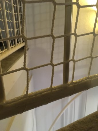 Treppenhaus-Sicherungsnetz per m (nach Ma) | Schutznetze24