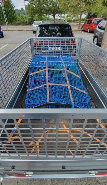 Gurtbandnetz (GS-geprft) fr Transporter 1525 x 3025 mm - Komplettset | Schutznetze24