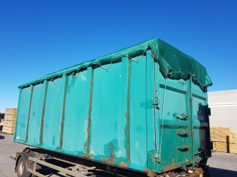 Container-Abdeckplane 3,00 x 8,00 m, dunkelgrün | Schutznetze24